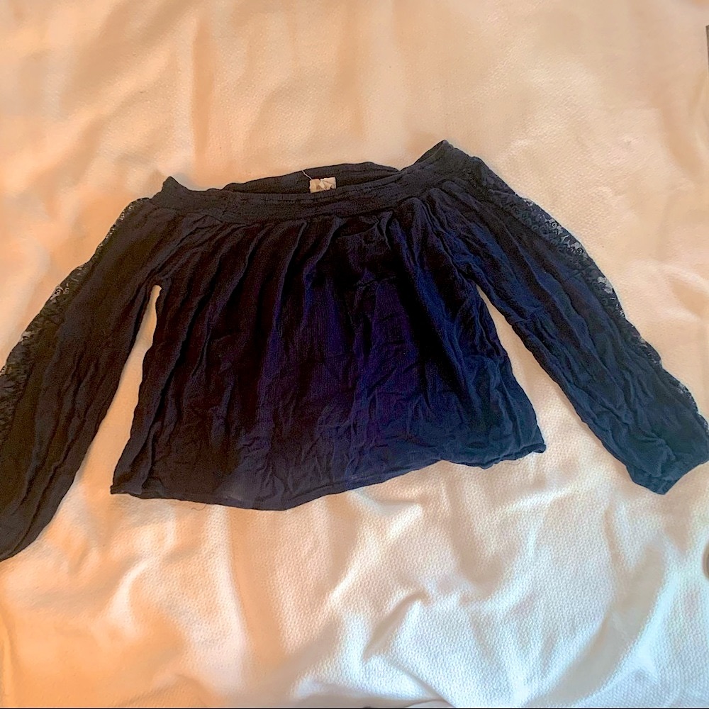 Hollister off shoulder gauze top